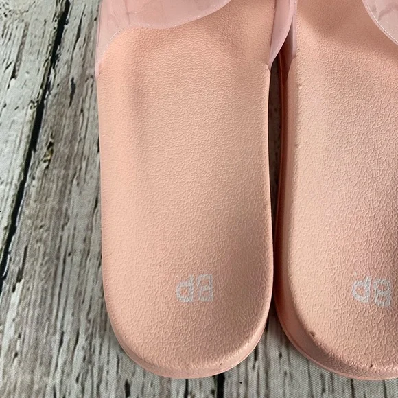BP “June” Pink Jelly Slides Women’s Sz 11 Casual Pool Slides Slip On Sandals - Picture 8 of 11